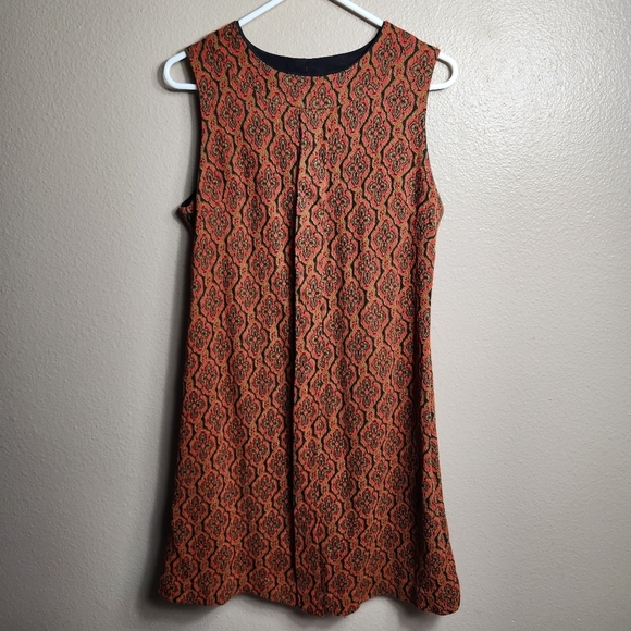 Joan Curtis Vintage 60s Go Go Womens Geo Print Sleeveless Knit Mini Dress-Size S - Picture 1 of 6